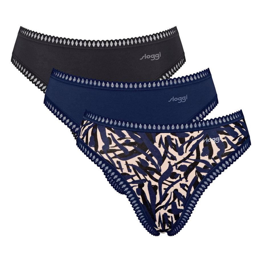 sloggi Go Crush High Leg Slips 3er Pack  