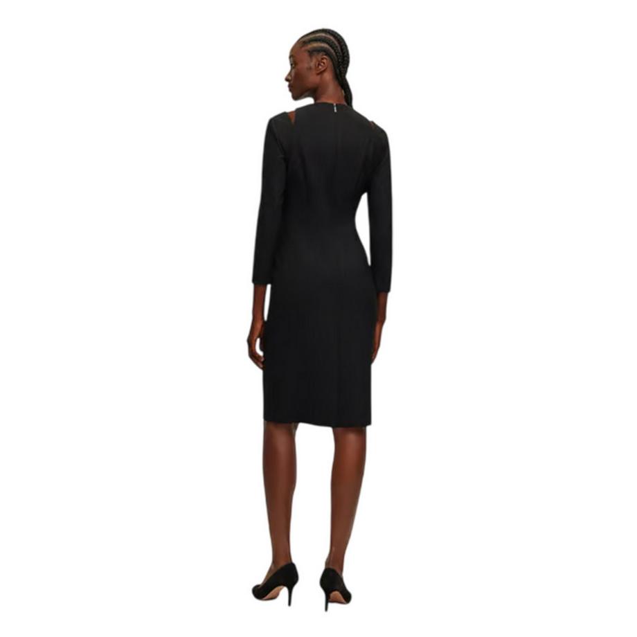 BOSS  Dadeka Bodycon Kleid, Rundhalsausschnitt, Schmal 