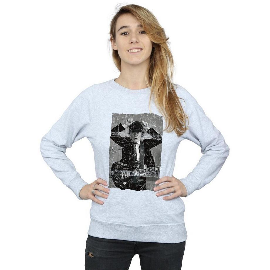 AC/DC ACDC Sweatshirt Imprimé Coupe Ajustée  