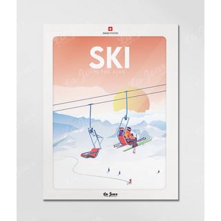 La-Jonx Affiche de Ski in the Alps  