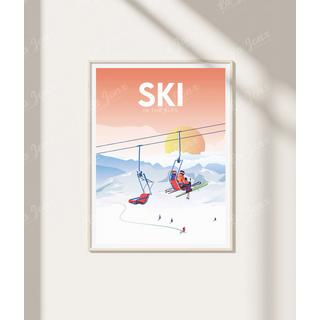 La-Jonx Affiche de Ski in the Alps  