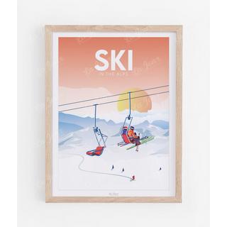 La-Jonx Affiche de Ski in the Alps  