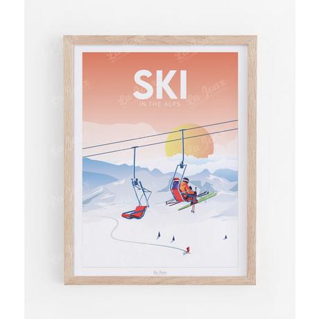 La-Jonx Affiche de Ski in the Alps  