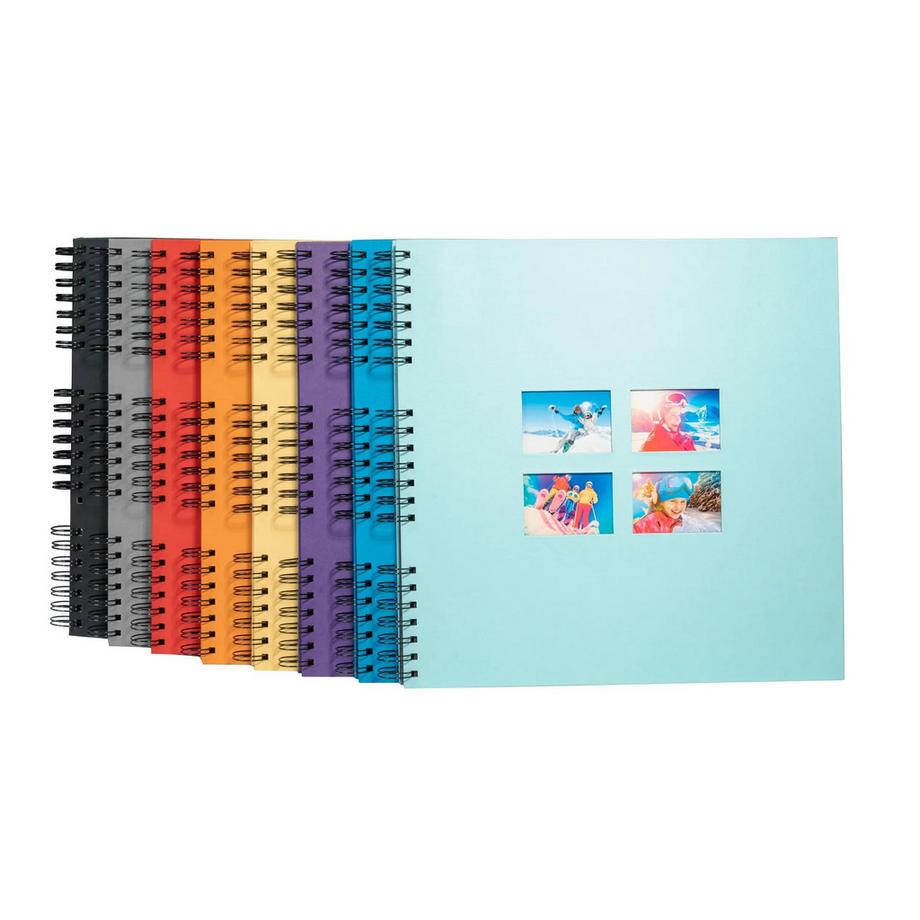 Exacompta Album photo à spirales 60 pages noires Milano  