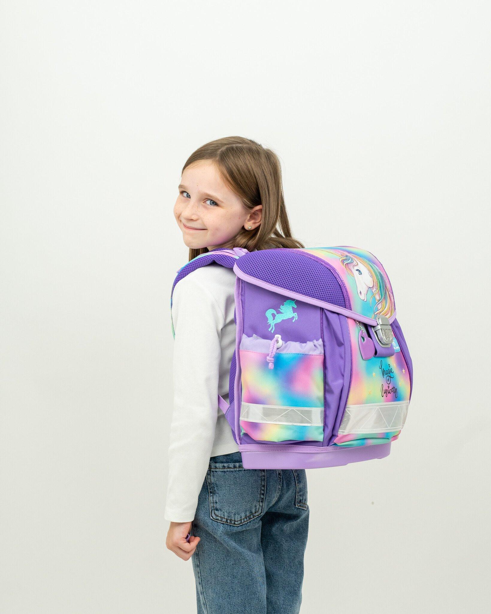 Belmil  CLASSY Schulrucksack-Set Rainbow Color 