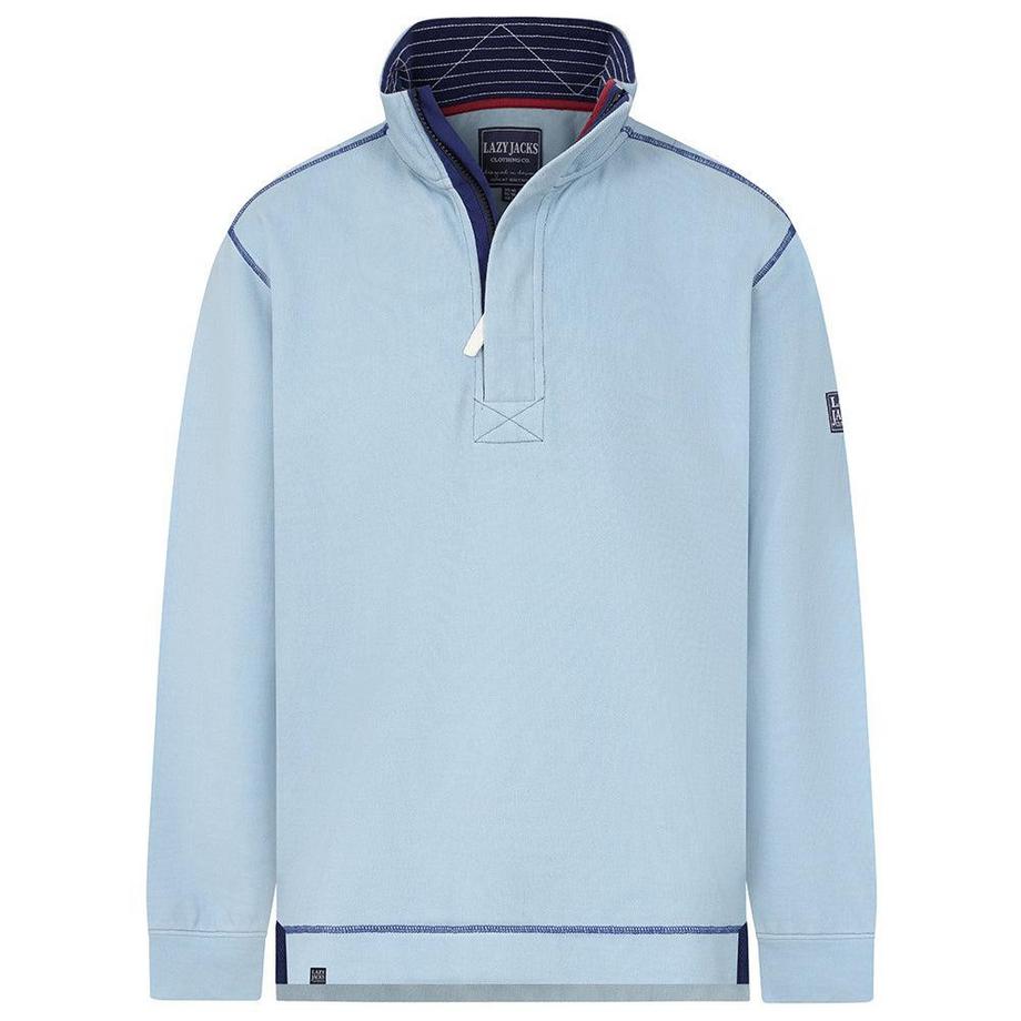 Lazy Jacks Sweatshirt Piqué Fermeture Éclair Courte  