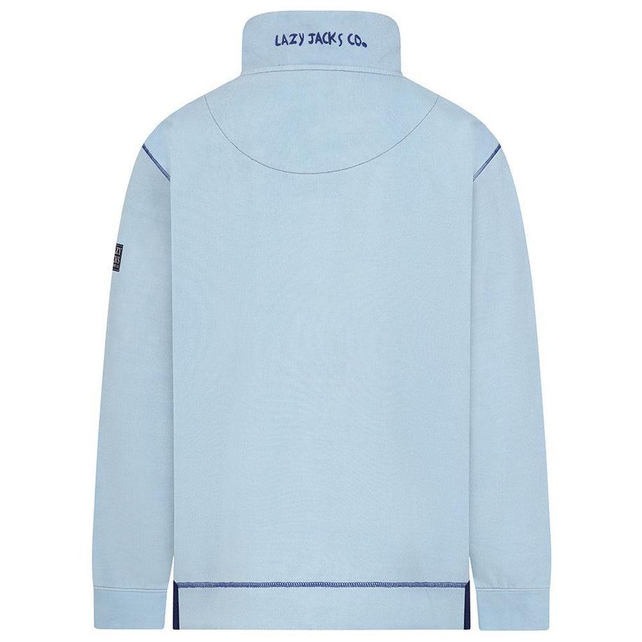 Lazy Jacks Sweatshirt Piqué Fermeture Éclair Courte  