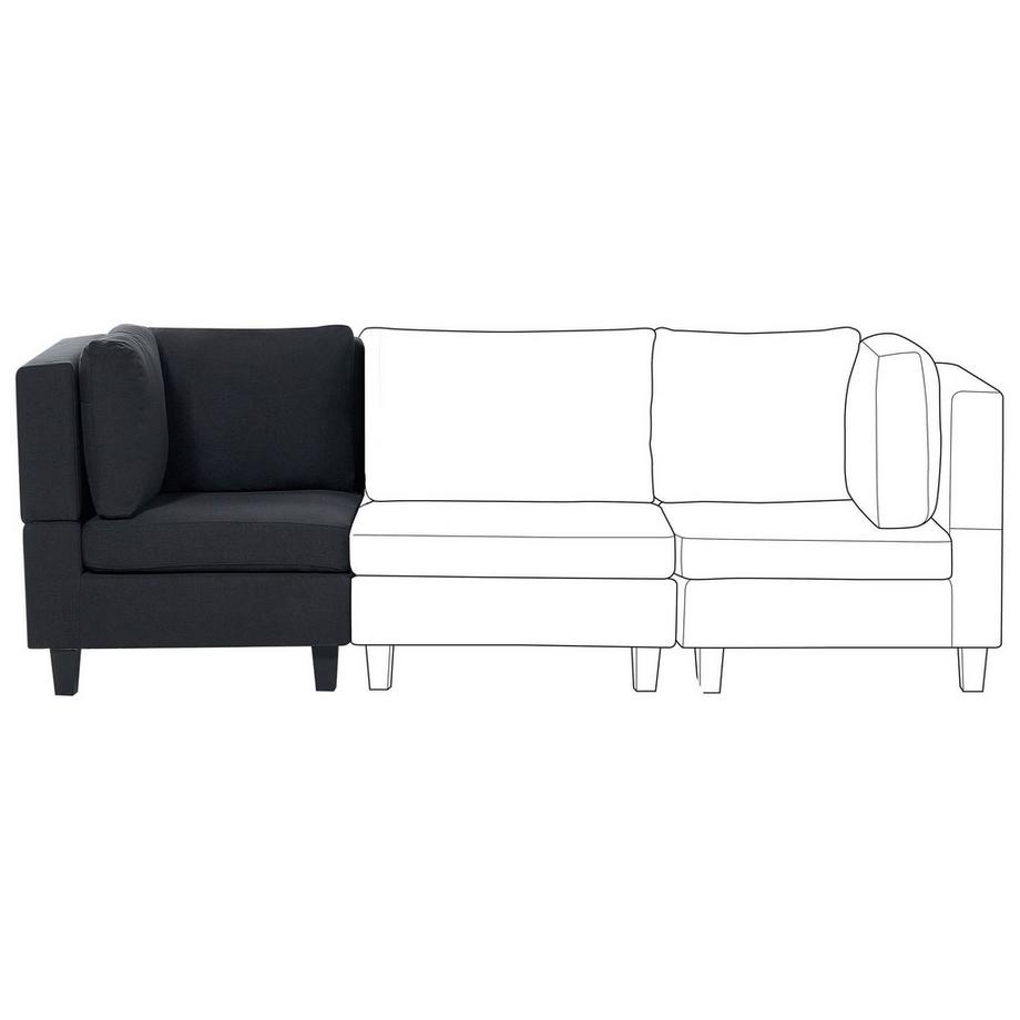 Beliani Module d'angle en Tissu Moderne UNSTAD  