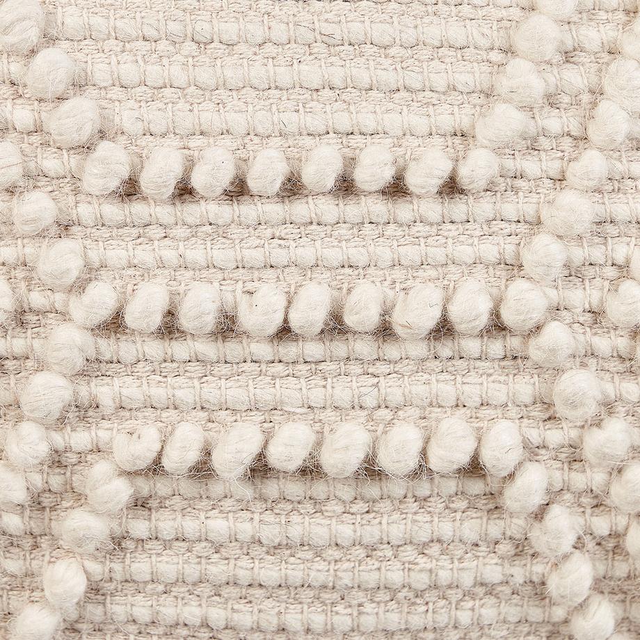 Beliani Pouf aus Wolle Skandinavisch CHOIM  