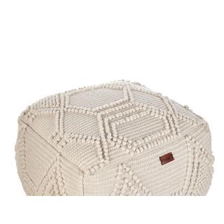 Beliani Pouf en Lana Boho CHOIM  