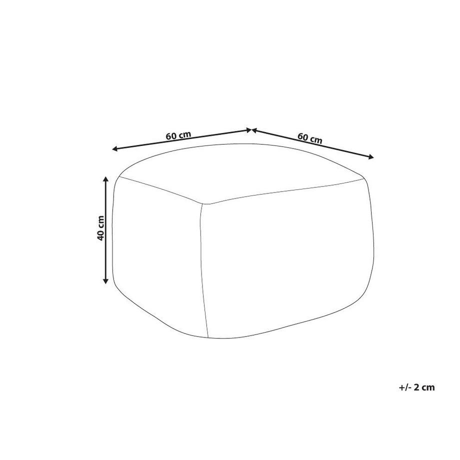 Beliani Pouf aus Wolle Skandinavisch CHOIM  