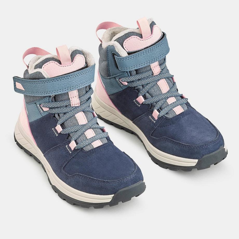 QUECHUA  Scarpe sportive bambino pelle impermeabile trekking invernale 