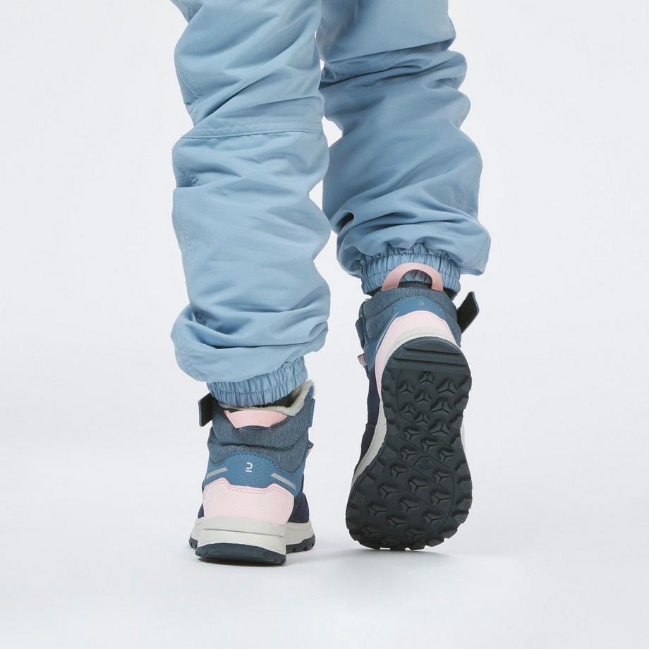 QUECHUA  Scarpe sportive bambino pelle impermeabile trekking invernale 