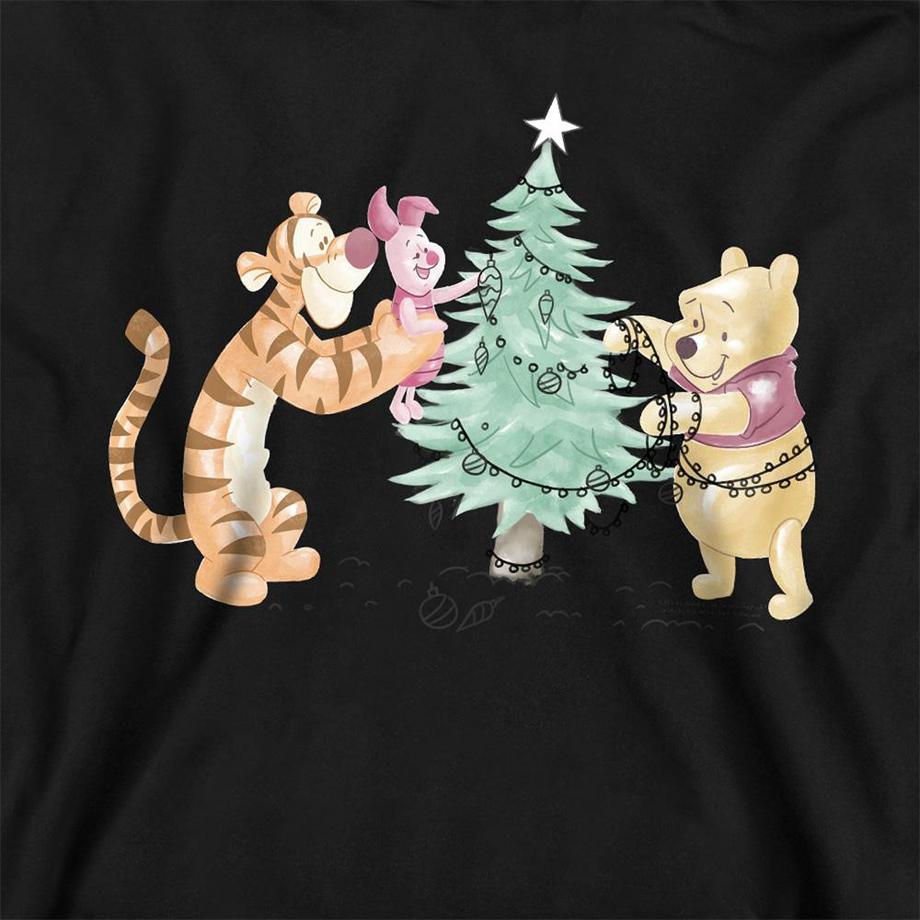 Winnie the Pooh  Sweat À Capuche Trimming The Christmas Tree 