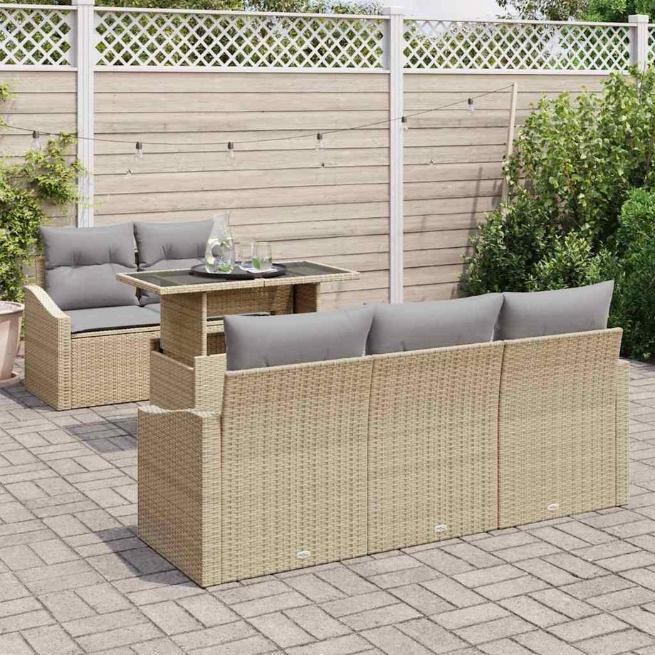 VidaXL Set Divano da Giardino Polyrattan  
