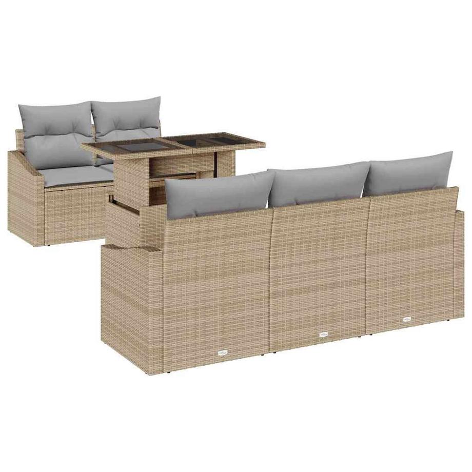 Set Divano da Giardino Polyrattan