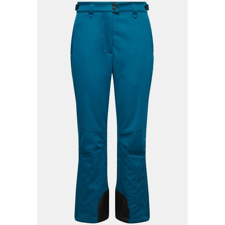 Ulla Popken Pantaloni Softshell idrorepellente con linguetta a strappo e paraneve  