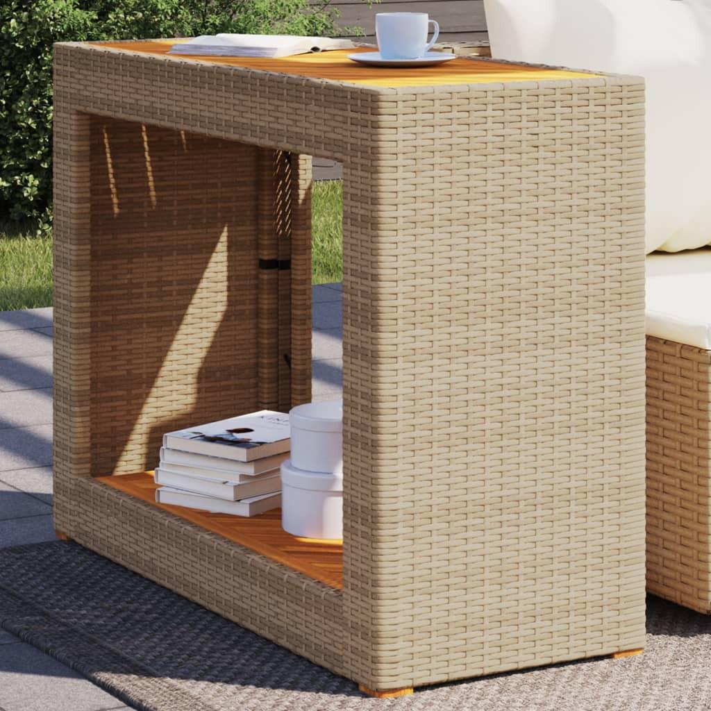 VidaXL tavolino da giardino Polirattan  