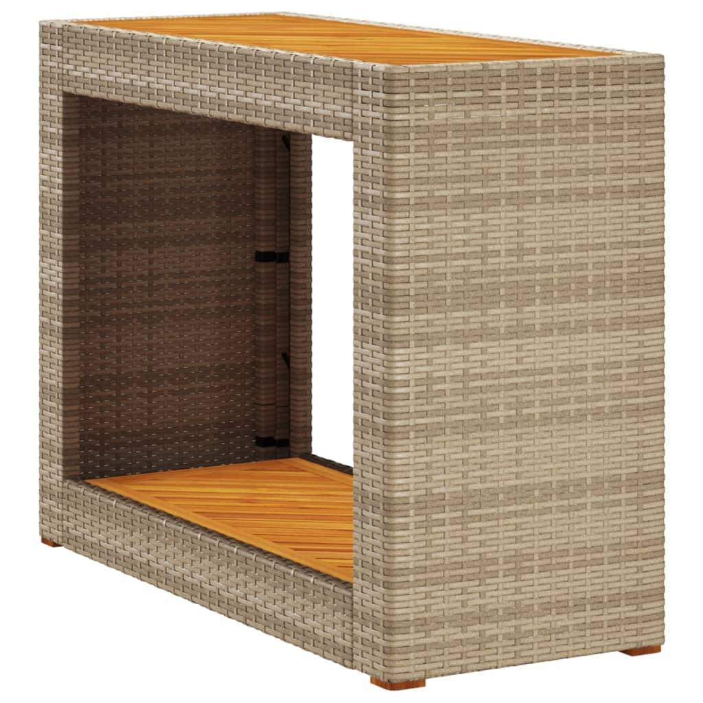 VidaXL Garten beistelltisch poly-rattan  