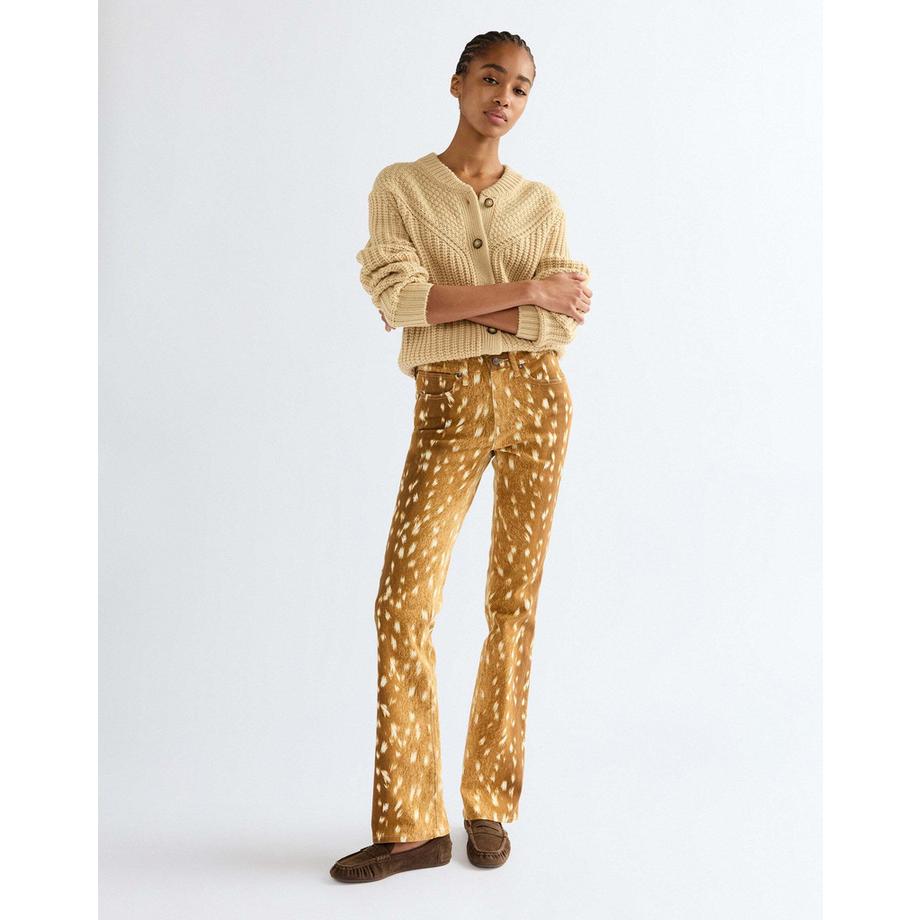 Wrangler Bootcut Hose mit Fawn-Print  