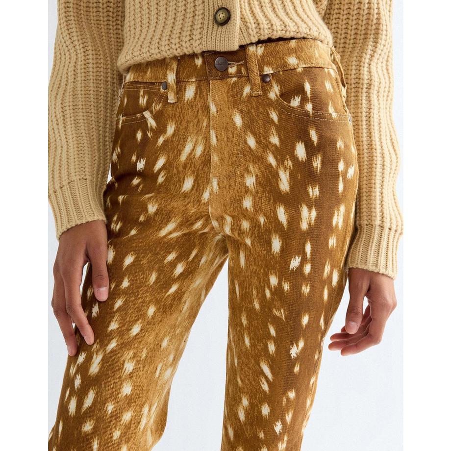 Wrangler Bootcut Hose mit Fawn-Print  