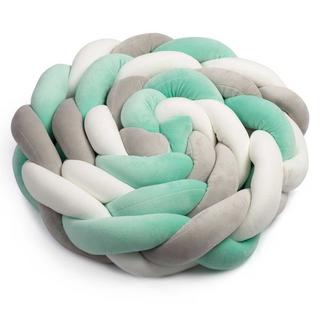 B2X  Protection de bord pour lit bébé Ricokids 2m - gris menthe 