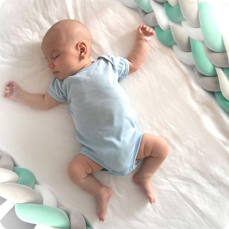 B2X  Kantenschutz für Kinderbett Ricokids 2m - Mintgrau 