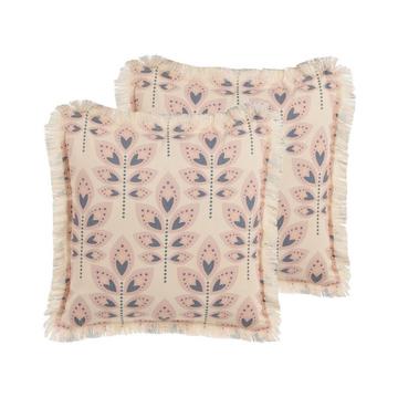 Dekokissen 2er Set aus Baumwolle Modern RUDBECKIA