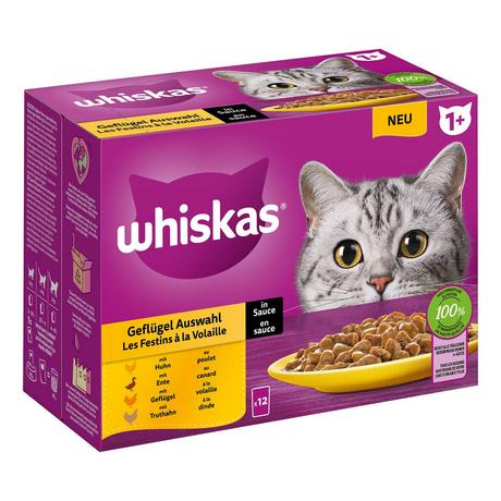 whiskas  1+ Selezione di pollame 12x85g 