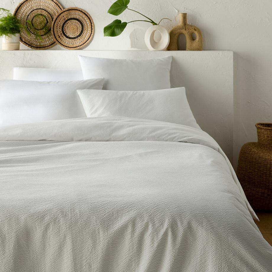 La Redoute Intérieurs Housse de couette Seersucker Coton Coton Lavé  
