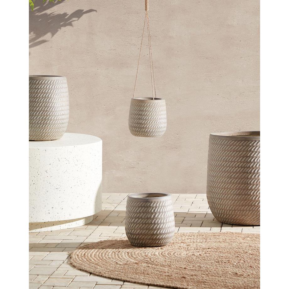 Beliani Vaso per piante en Fibra d'argilla Rustico LIVADIA  