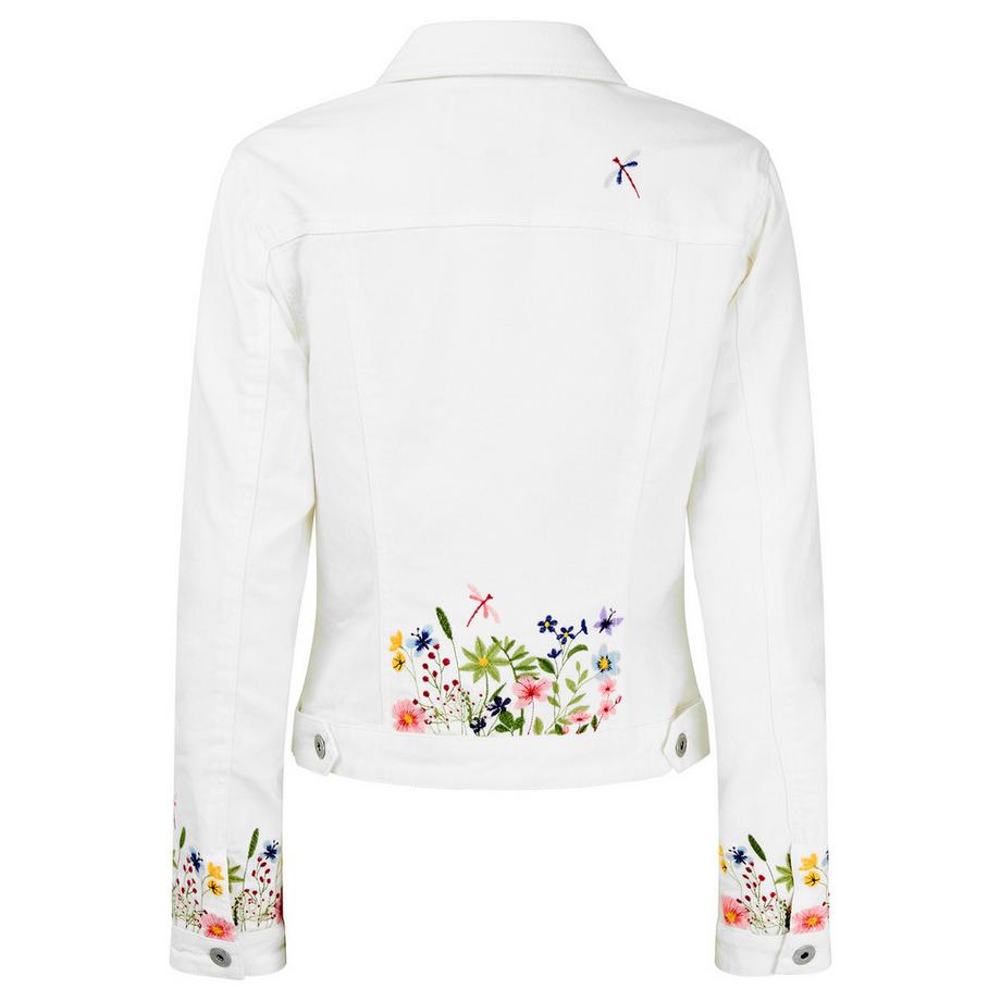 Joe Browns Veste en Denim Style Western Brodé avec Boutons Cloutés  