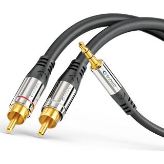 sonero  AC600-100 (3,5 mm, 10 m, Schwarz) 