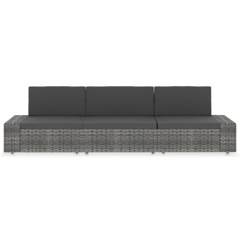 VidaXL Gartensofa poly-rattan  