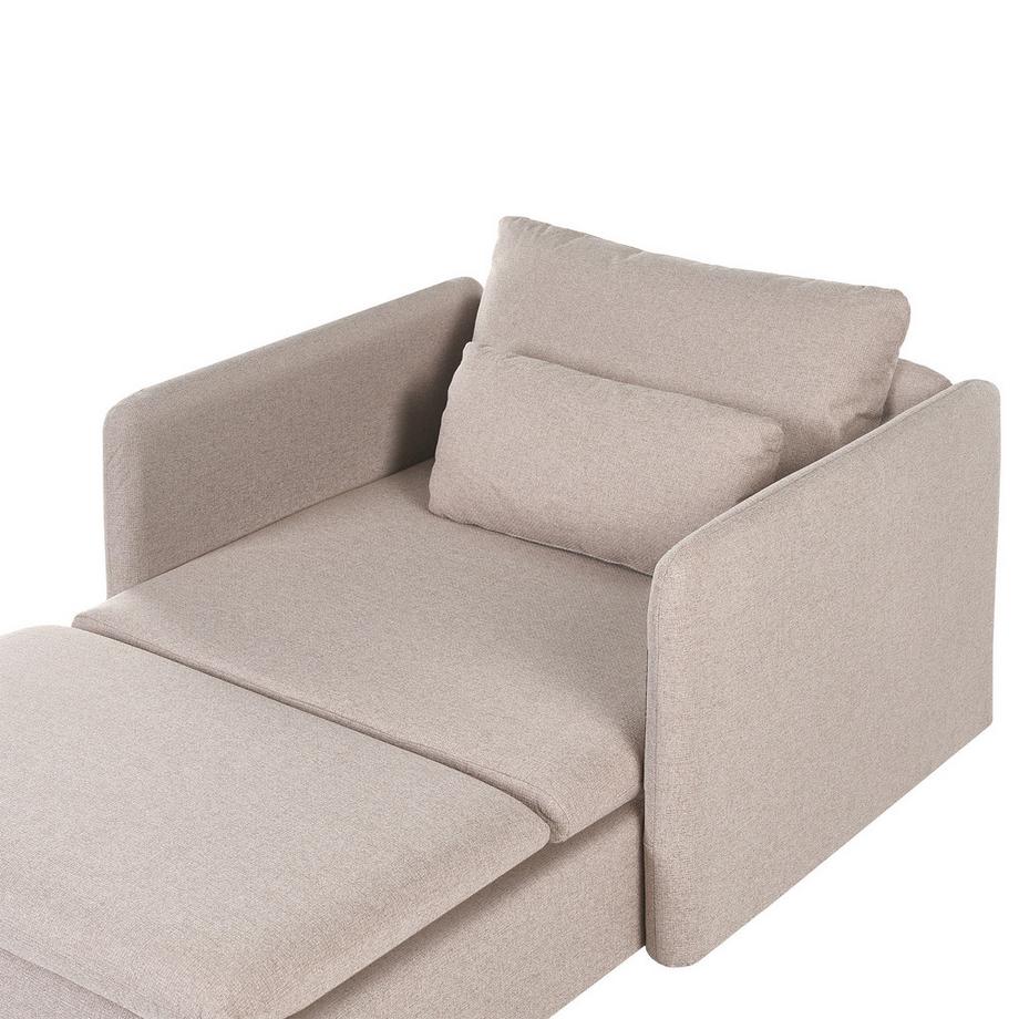 Beliani Chaise longue en Tissu  EGERIS  