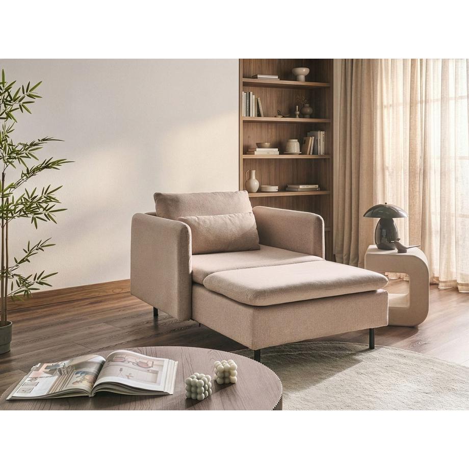 Beliani Chaise longue en Tissu  EGERIS  