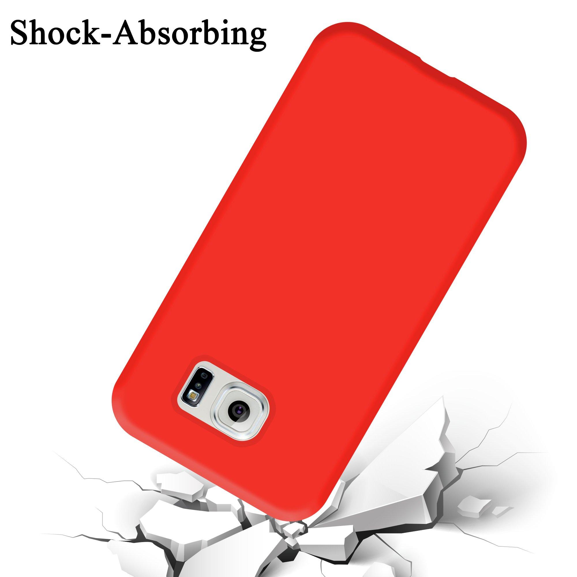 Cadorabo  Housse compatible avec Samsung Galaxy S6 - Coque de protection en silicone TPU flexible 