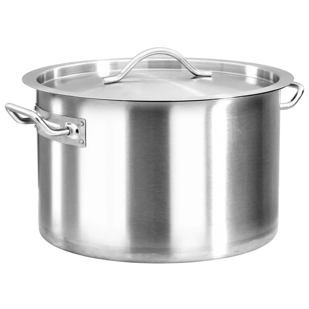 VidaXL - Suppentopf  edelstahl, One Size, Silber