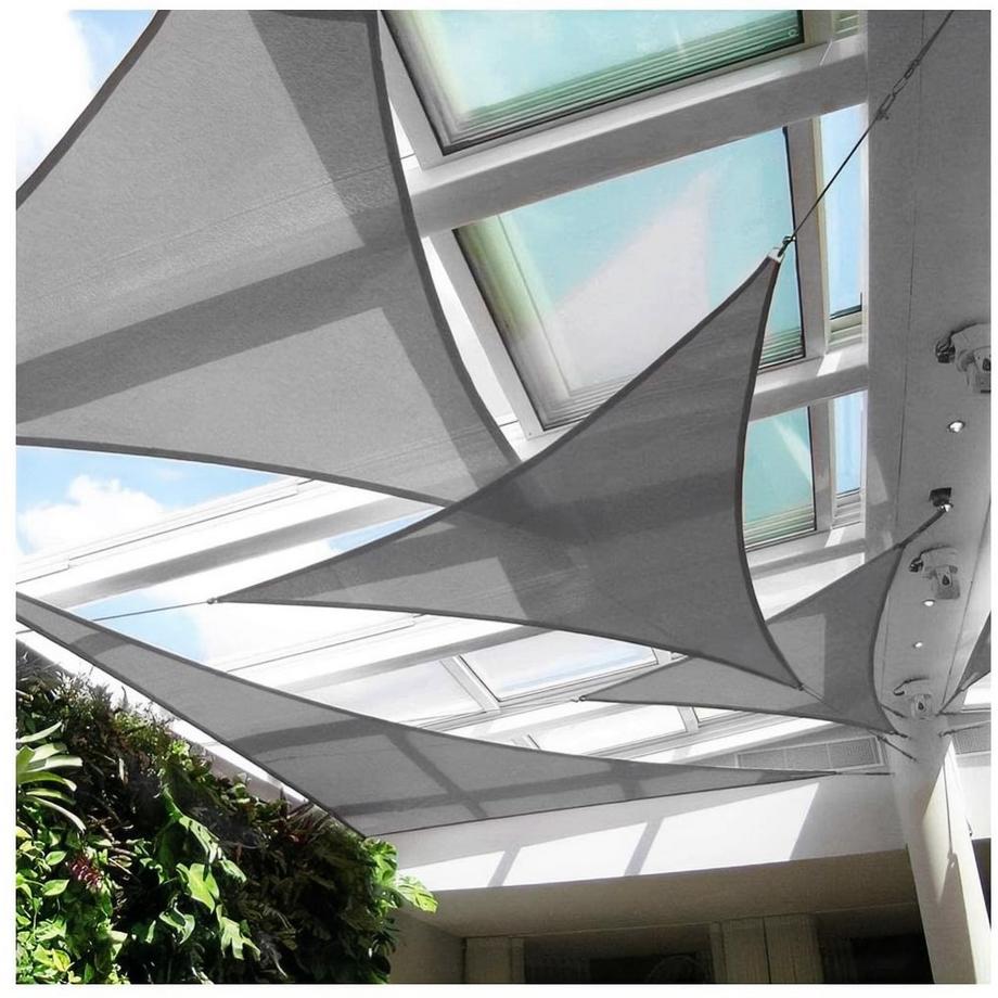 Northix Vela parasole impermeabile 5x5x5m ModernHome - grigio  