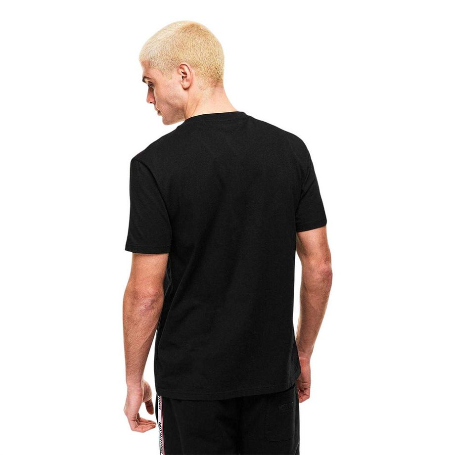 MOSCHINO T-Shirt Régulier Motif Logo et Bande  