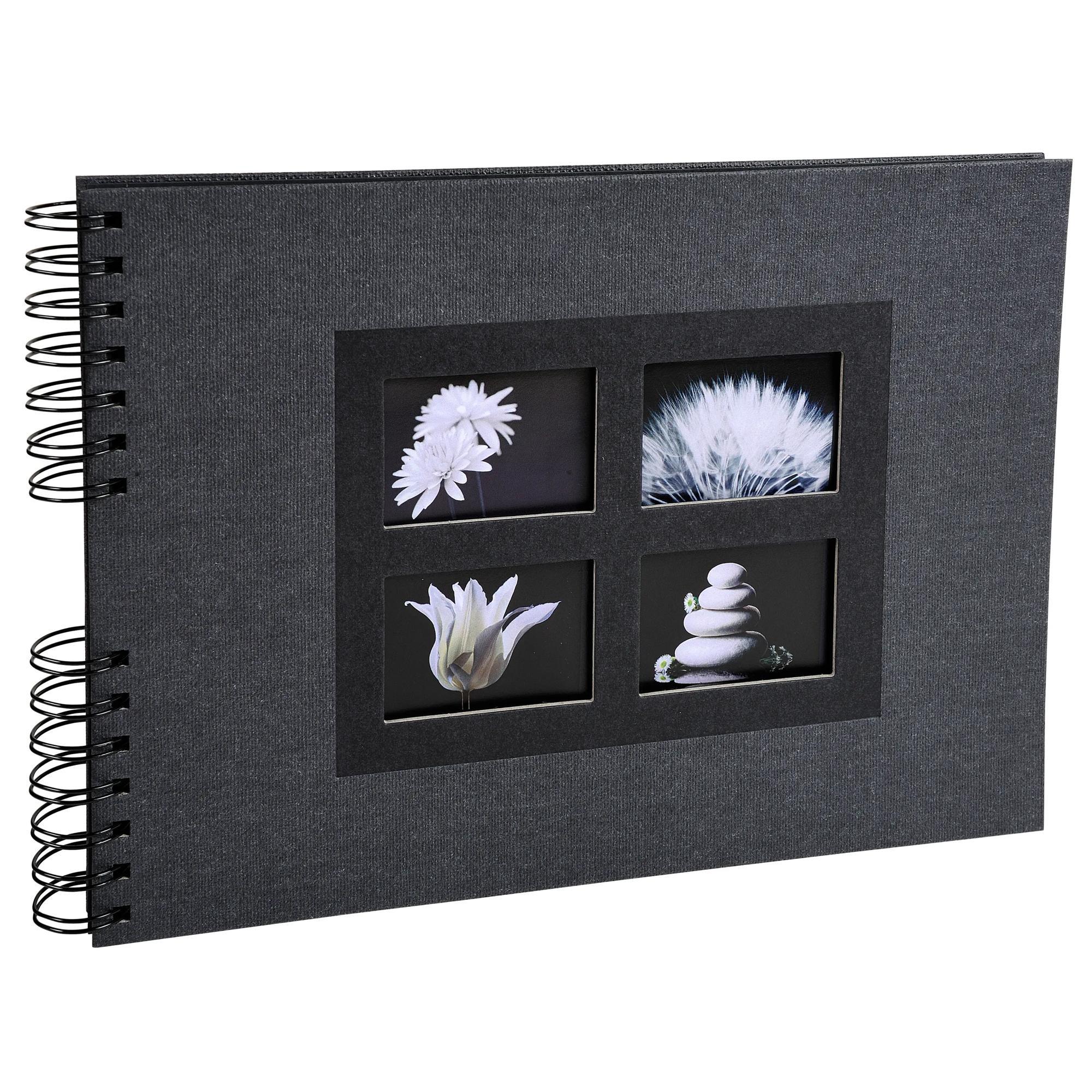 Exacompta Album photos à spirales 50 pages noires Passion - 32x22 cm  