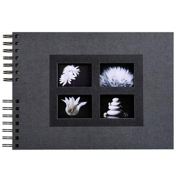 Album photos à spirales 50 pages noires Passion - 32x22 cm