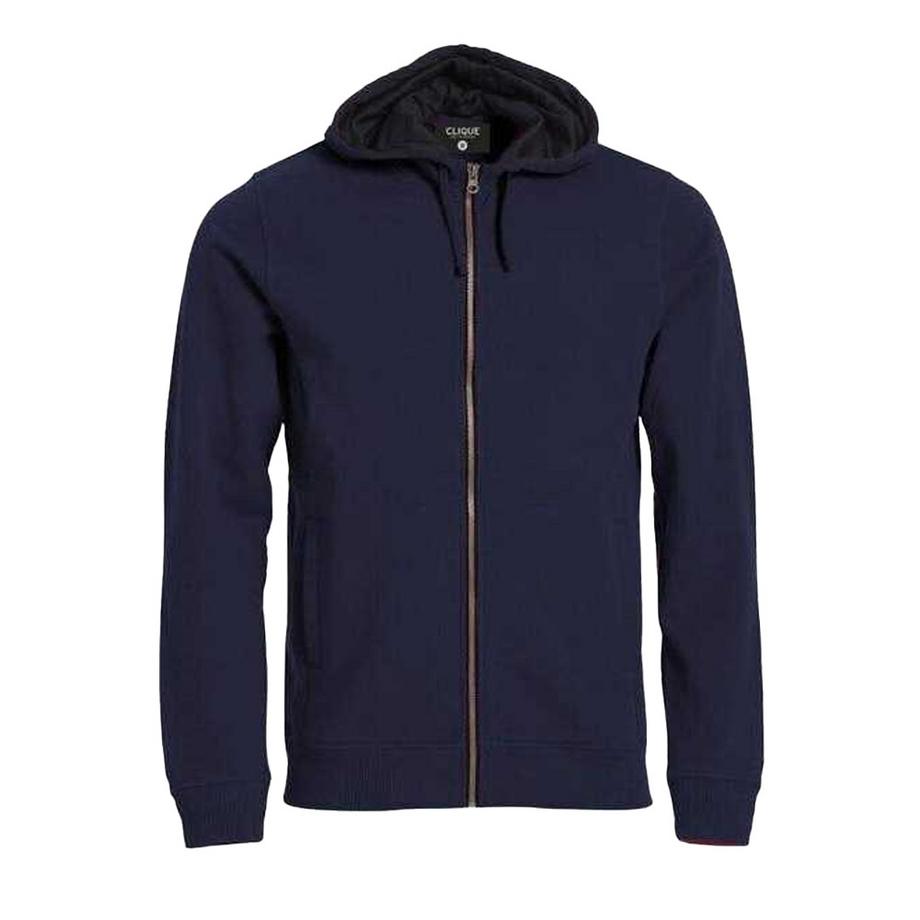 Classic Hoodie Mit Durchgehendem Reißverschluss