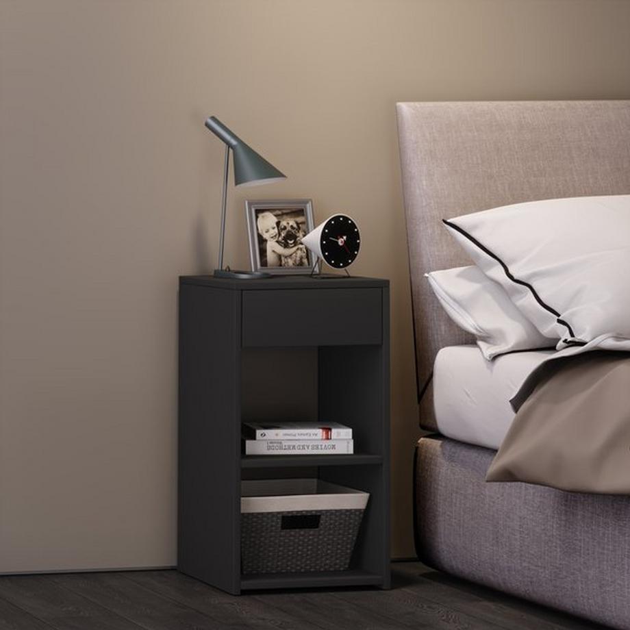 VCM Nachtschrank Beistelltisch Schublade Konsole Boxspring Nachttisch Sledo Maxi  