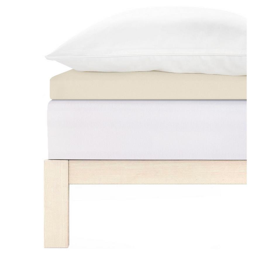 Living Home Topper Elastic Jersey Lenzuolo con Angoli  