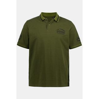 JP1880  Maglia polo in piqué con mezze maniche e applicazioni 