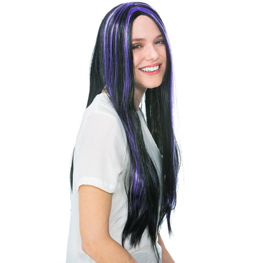 Tectake  Perruque de vampire cheveux longs 