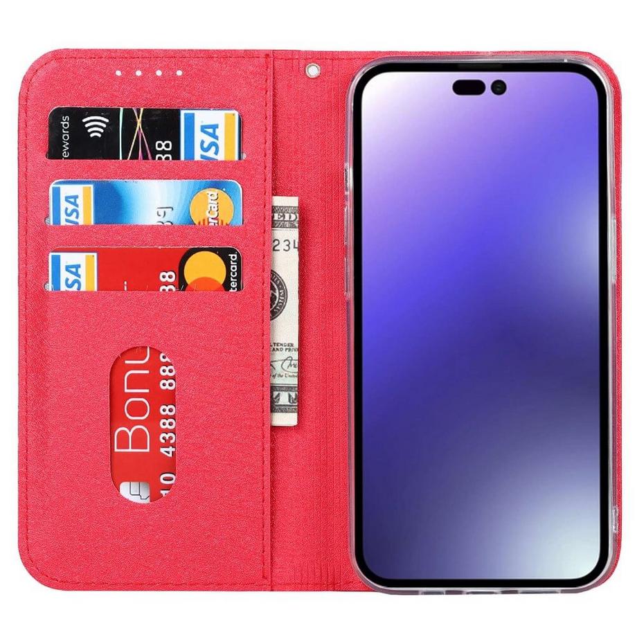 Cover-Discount  Iphone 14 Pro Max - Custodia Flip Silk Texture 