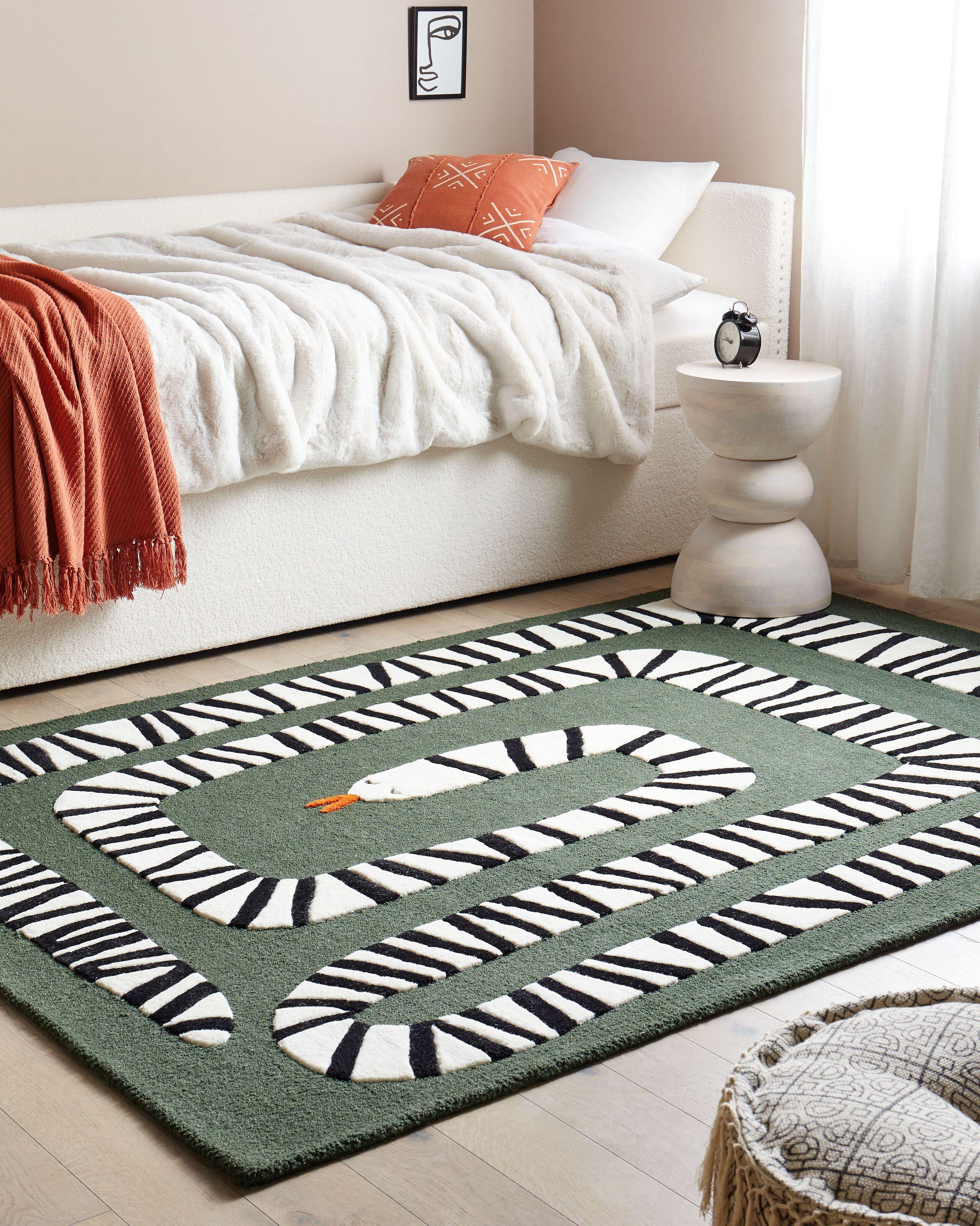 Beliani Tapis en Laine Rétro OKAPI  