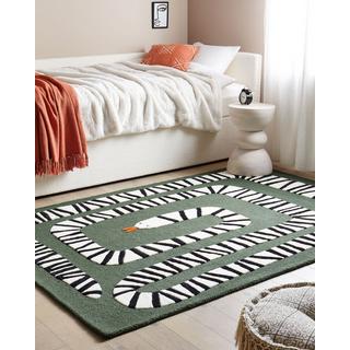 Beliani Tapis en Laine Rétro OKAPI  